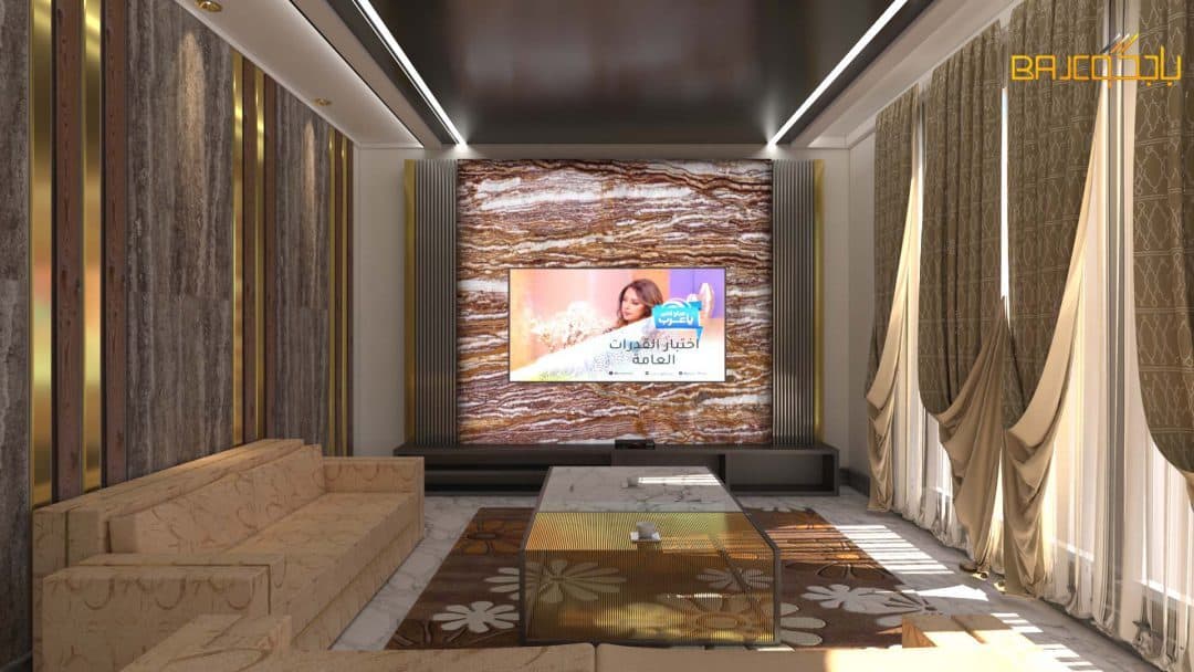 تصميم لوحة رخام اونيكس Living room